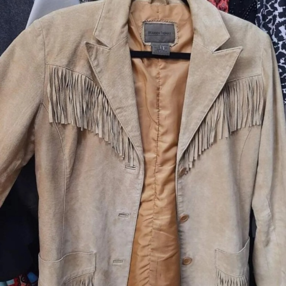 ✨Leather Fringe Jacket✨